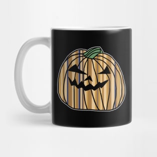 Stone Stripes Halloween Horror Pumpkin Mug